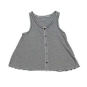 Art class, black and white striped sleeveless tank top Girls medium 7–8 1324